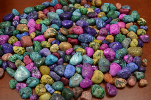 Dyed Tree Agate Mix Tumbled Stones