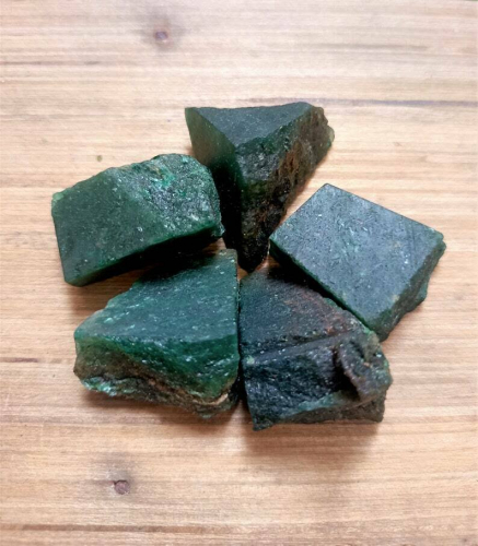 Green Jade Rough Mineral Chunks