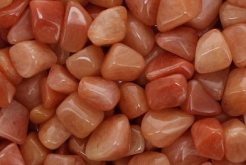 Dyed (Orange) Onyx Tumbled Stones