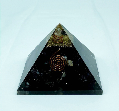 Black Tourmaline Orgonite Reiki Pyramid -2 INCH