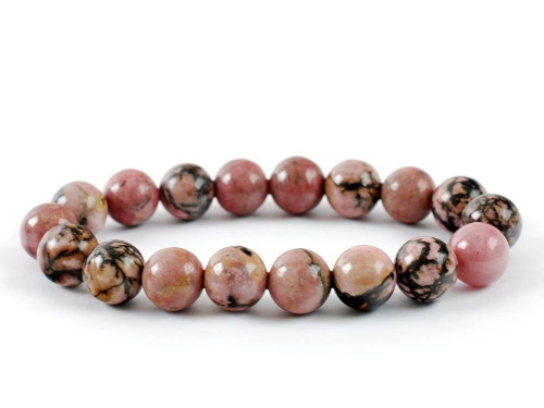 Rhodonite Beads Bracelet 8 mm