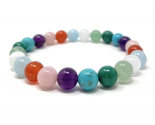 Joyful Gemstone Beads Bracelet 8 mm