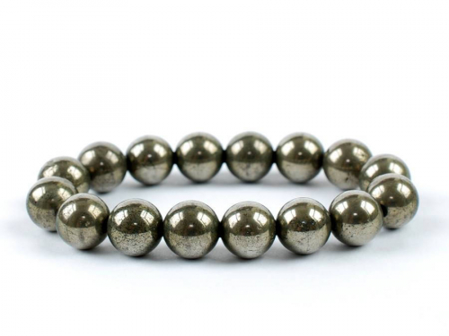 Pyrite Beads Bracelet 8 mm