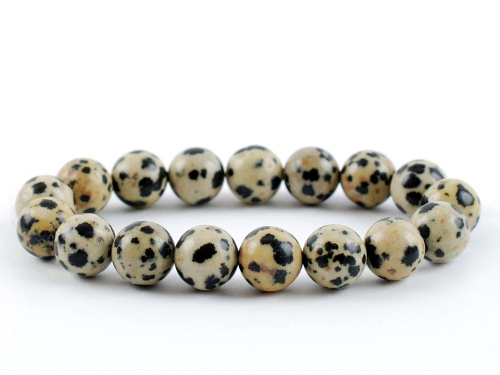 Dalmatian Jasper Beads Bracelet 8 mm