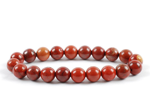 Red Jasper Beads Bracelet 8 mm