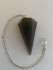 Grey Agate Multifaceted w/ Crystal Ball Chain Pendulum