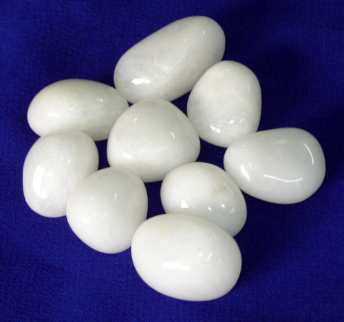 White Agate Stone Tumbled Stones