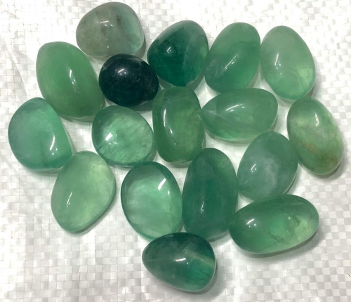 Green Fluorite Tumbled Stones
