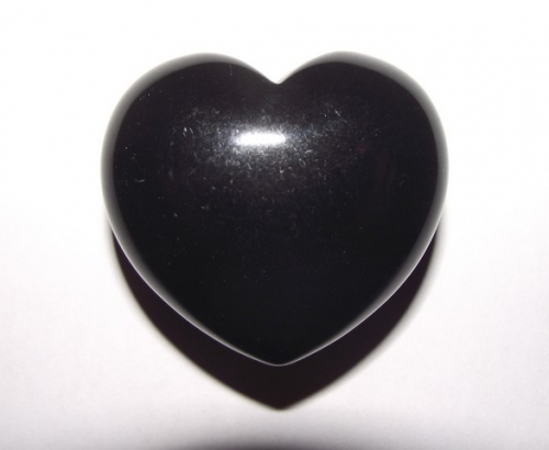 Black Obsidian Puffy Heart
