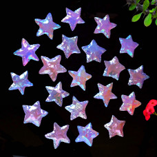 Rose Aura Quartz Star shaped Carved Arrowheads