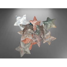 Fancy Agate Star shaped Carved Arrowheads