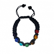Dyed Chakra Stones Bracelet 8 mm
