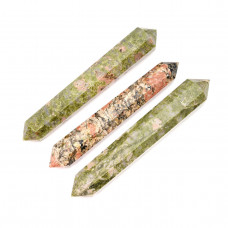 Unakite Double Terminated Points Massage Wands