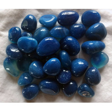Dyed (Blue) Onyx Tumbled Stones