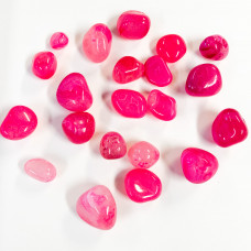 Dyed (Pink) Onyx Tumbled Stones