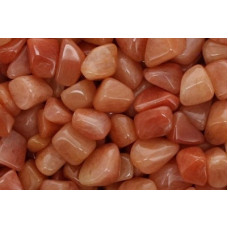 Dyed (Orange) Onyx Tumbled Stones