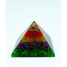 Multicolor Onyx Orgonite Reiki Pyramid -2 INCH