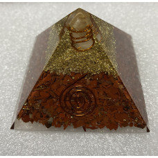 Red Jasper Orgonite Reiki Pyramid -2 INCH