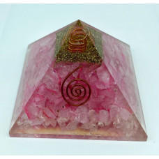 Rose Quartz Orgonite Reiki Pyramid -3 INCH Rose Quartz Orgonite Reiki Pyramid -3 INCH