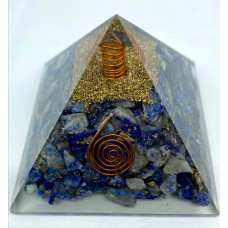 Lapis Lazuli Orgonite Reiki Pyramid -3 INCH Lapis Lazuli Orgonite Reiki Pyramid -3 INCH