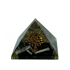 Black Tourmaline Selenite Sticks Orgonite Reiki Pyramid -3 INCH