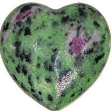 African Ruby Zoisite Puffy Heart
