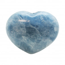 Blue Calcite Puffy Heart