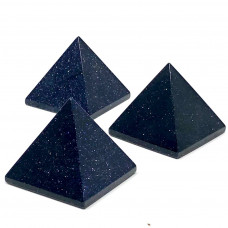 Blue Goldstone Pyramid 45 - 55 mm