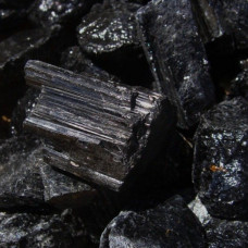 Black Tourmaline Rough Mineral Chunks