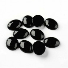 Black Obsidian Thumb Worry Stone 30-40 mm