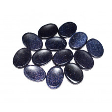 Blue Goldstone Thumb Worry Stone 30-40 mm