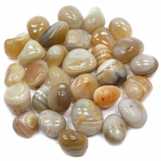 Yellow Banded Agate Tumbled Stones