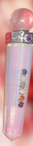 Opalite Jumbo Crystal Sphere Healing Stick