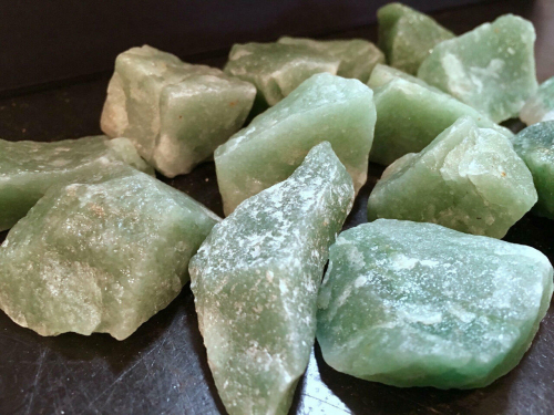 Green Aventurine Rough Mineral Chunks