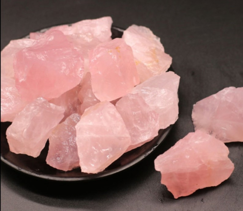 Rose Quartz Rough Mineral Chunks