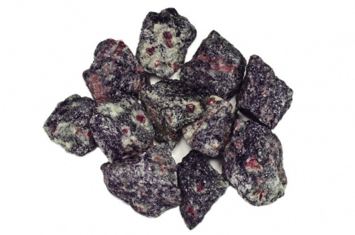 Ruby Matrix Rough Mineral Chunks