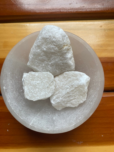 White Onyx Rough Mineral Chunks