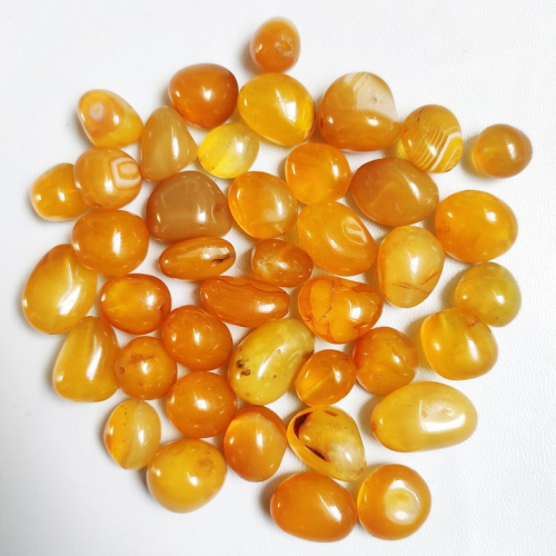 Dyed (Yellow) Onyx Tumbled Stones