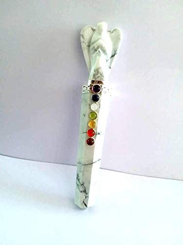 Howlite Angel Healing Stick