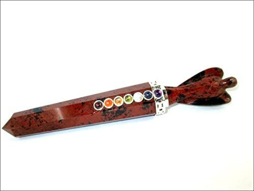 Mahogany Obsidian Angel Healing Stick