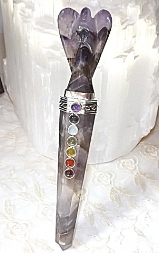 Amethyst Angel Healing Stick