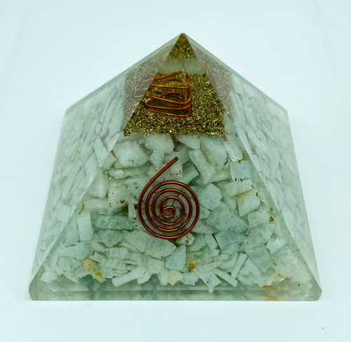 Amazonite Orgonite Reiki Pyramid -3 INCH