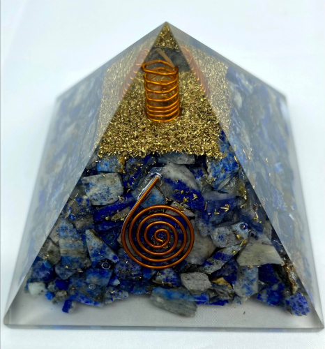 Lapis Lazuli Orgonite Reiki Pyramid -3 INCH
