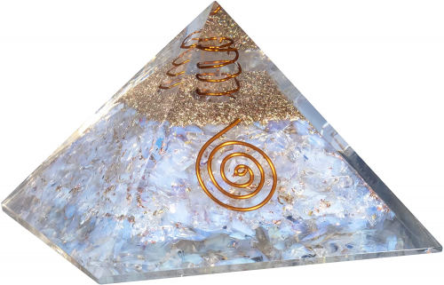 Opalite Orgonite Reiki Pyramid -3 INCH