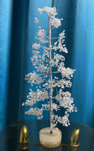 EXTRA-LARGE 28" 2000 Gemstones Crystal orgonite base Agate Stone Gemstone Tree