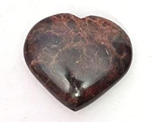 Garnet Puffy Heart