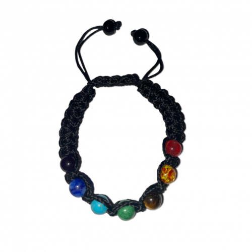 Dyed Chakra Stones Bracelet 8 mm