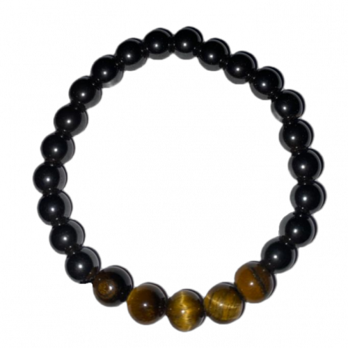 Tiger + Hematite Bracelet 8 mm