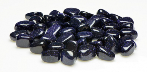 Blue Goldstone Tumbled Stones