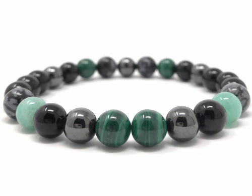 Ironman Gemstone Beads Bracelet 8 mm